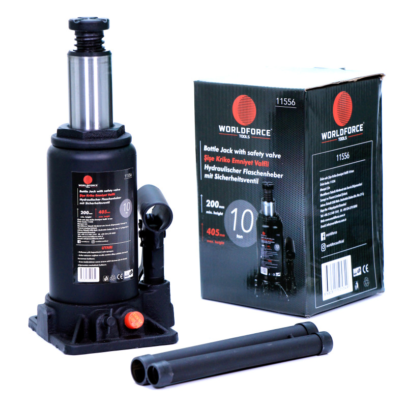 Worldforce 11556 Hidrolik Şişe Kriko 10 Ton 200-405mm