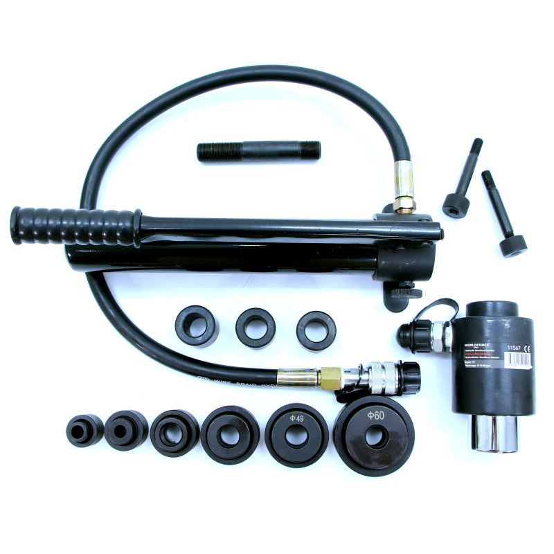 Worldforce 11567 Bağımsız Hidrolik Panç Delme 11 Ton 16-60mm Sac Delme Aleti