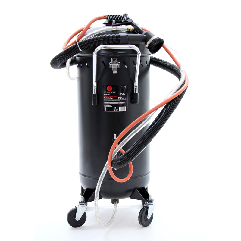 Worldforce 11446 Kumlama Makinesi Vakumlu 28 Gallon Mobil 1200W
