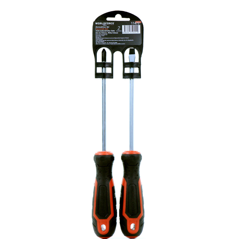 Worldforce 11472 Tornavida Seti Düz-Yıldız 2 Parça 6150CRV (SL6.5х125мм)(PH2х125мм)