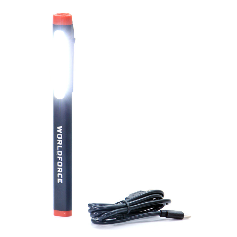 Worldforce 11629 Şarjlı Kalem Lamba COB+JingRui Ledli 300 Lm (650 mAh) Otoekspertiz Led Fener