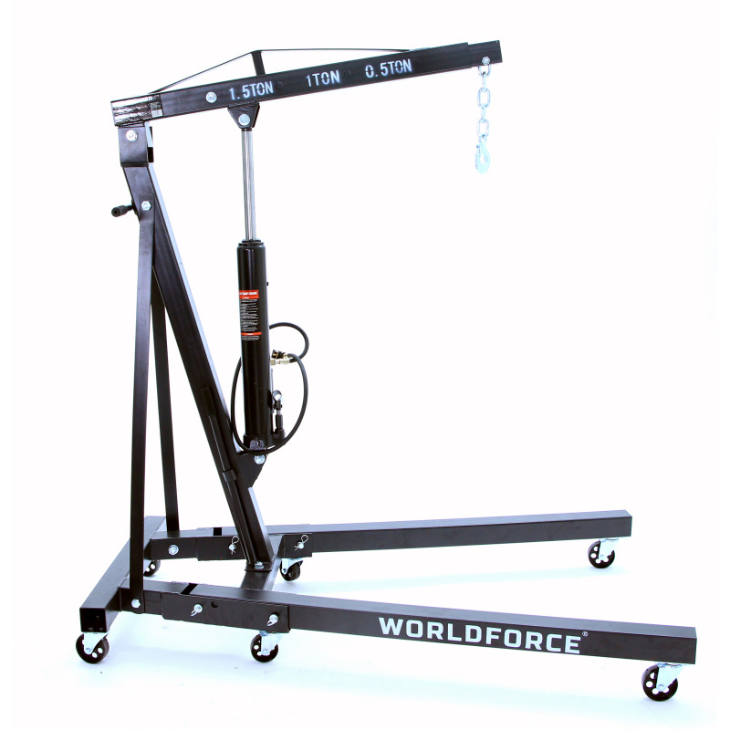 Worldforce 11458 Hidrolik Vinç Katlanır 1.5 Ton (Havalı)