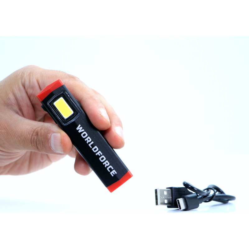 Worldforce 11543 Şarjlı Mini El Lambası COB Ledli 300 Lm (600 mAh)