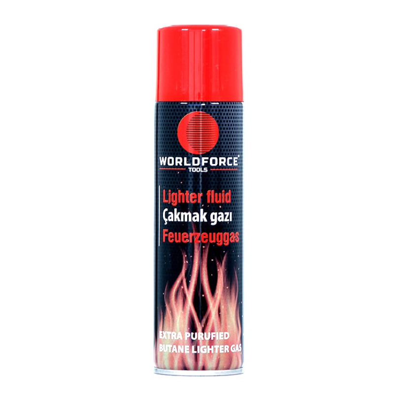 Worldforce 11371 Çakmak Gazı 220ml Doldurulabilir Pürmüzlere Çakmaklara Uyumlu