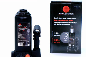 Hidrolik Şişe Kriko 3 Ton 180-350mm